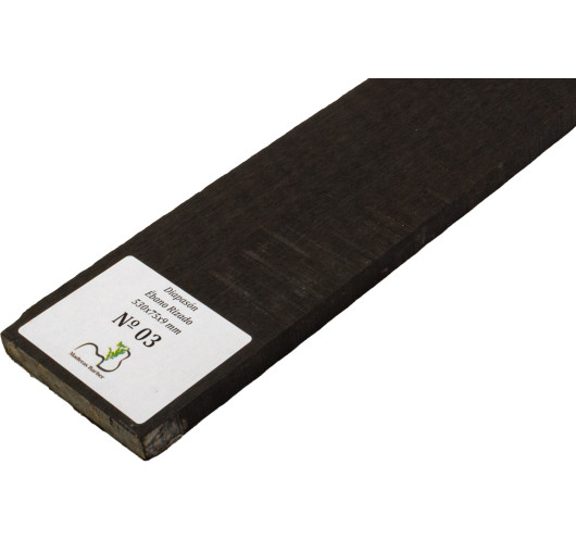 Touche en Ébène Ondé 530x75x9 mm MB Exclusive N°3 | Maderas Barber