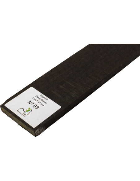 Touche en Ébène Ondé 530x75x9 mm MB Exclusive N°3 | Maderas Barber