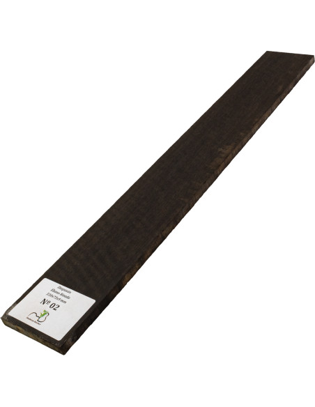 Curly Ebony Fingerboard 530x75x9 mm MB Exclusive Nº2 | Maderas Barber
