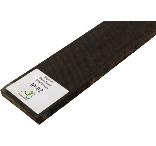 Touche en Ébène Ondé 530x75x9 mm MB Exclusive N°2 | Maderas Barber