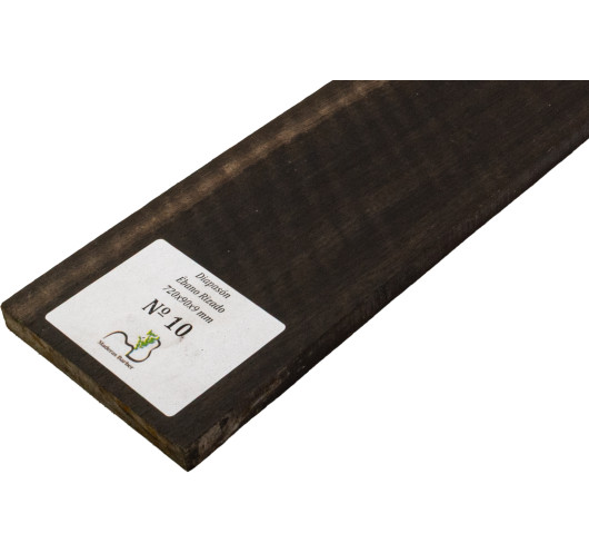 Touche en Ébène Ondée 720x90x9 mm MB Exclusive Nº10 | Maderas Barber