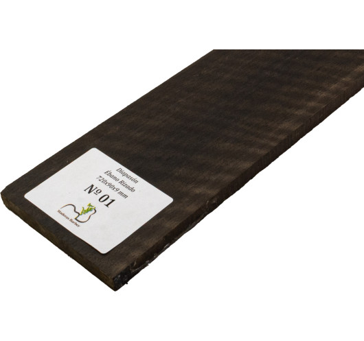 Touche en Ébène Ondée 720x90x9 mm MB Exclusive Nº1 | Maderas Barber