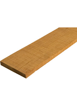 Detail of torrefied Hard Maple fingerboard showing even grain and toasted colour