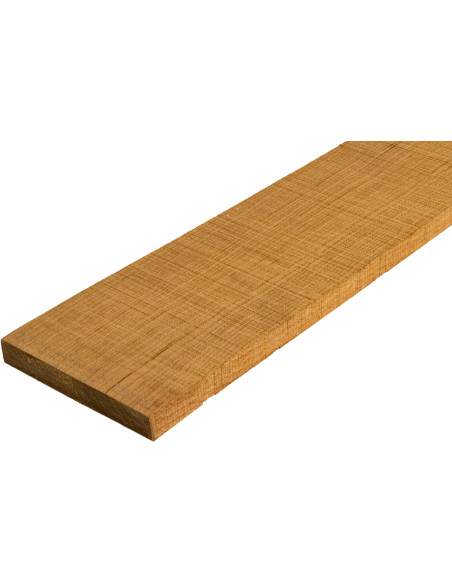 Detail of torrefied Hard Maple fingerboard showing even grain and toasted colour