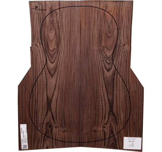 Fond en Bois de Violette à grain fin pour guitare classique MB Exclusive Nº 7