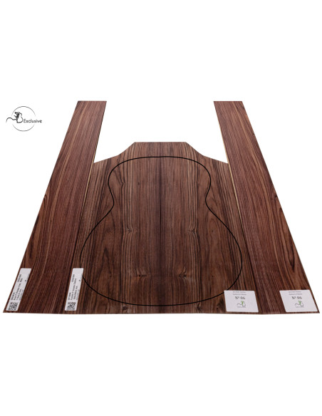 Jeu de fond et éclisses en Bois de Violette pour guitare classique MB Exclusive Nº 6