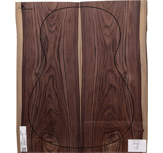 Fond en Bois de Violette à forte densité pour guitare classique MB Exclusive Nº 4