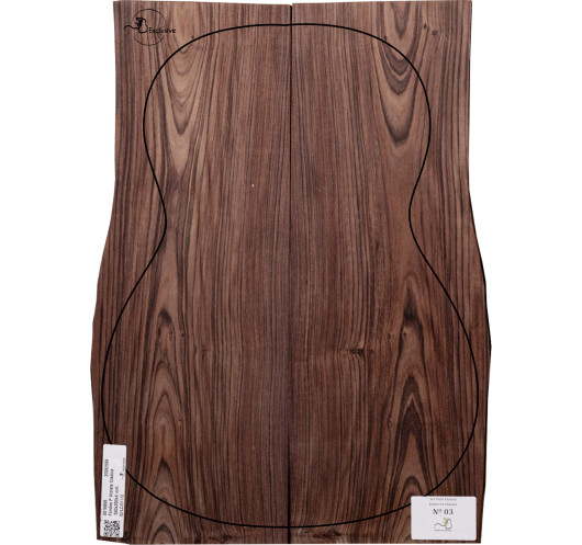 Kingwood back with defined figure for classical guitar MB Exclusive Nº 3