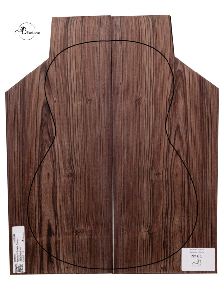 Kingwood (Dalbergia cearensis) back for classical guitar MB Exclusive Nº 1