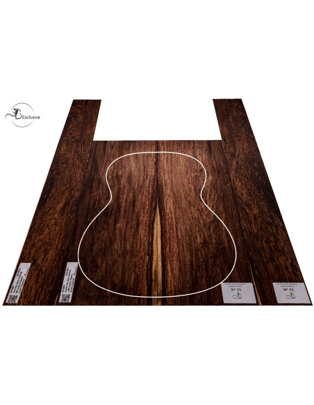 Jeu Fond et Éclisses en Palissandre du Honduras pour Guitare Classique Nº 15 | Maderas Barber