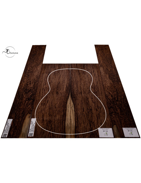 Honduran Rosewood Back and Sides Set for Classical Guitar No. 14 | Maderas Barber