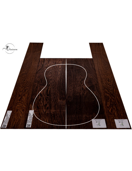 Honduran Rosewood Back and Sides Set for Classical Guitar No. 12 | Maderas Barber