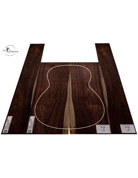 Juego de Palo Santo de Honduras para Guitarra Clásica MB Exclusive Nº 08 | Maderas Barber