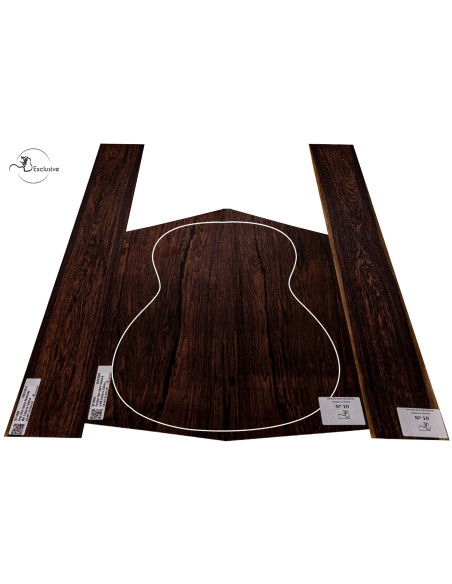 Jeu Fond et Éclisses en Palissandre du Honduras pour Guitare Classique Nº 10 | Maderas Barber