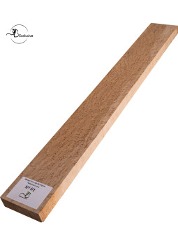 Ebauche de manche en Érable moucheté MB Exclusive 700x85x25 mm pour guitare électrique, pièce unique, surface poncée