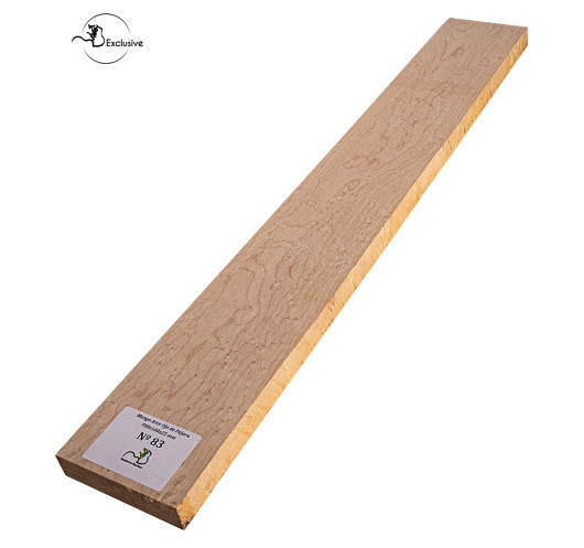 Birdseye maple neck blank MB Exclusive for electric guitar, one of a kind piece, sanded surface