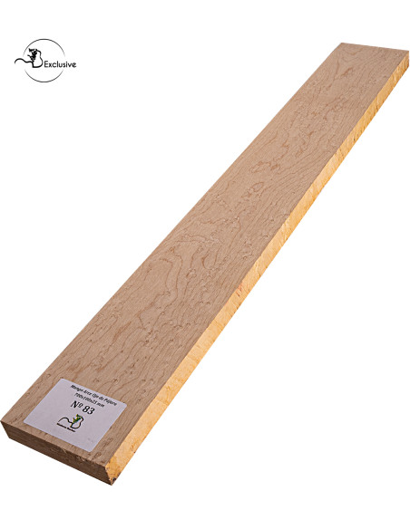 Birdseye maple neck blank MB Exclusive for electric guitar, one of a kind piece, sanded surface