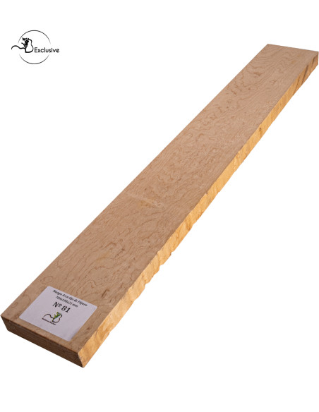 Birdseye maple neck blank MB Exclusive for electric guitar, one of a kind piece, sanded surface