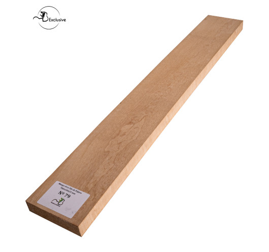 Ebauche de manche en Érable moucheté MB Exclusive pour guitare électrique, pièce unique, surface poncée