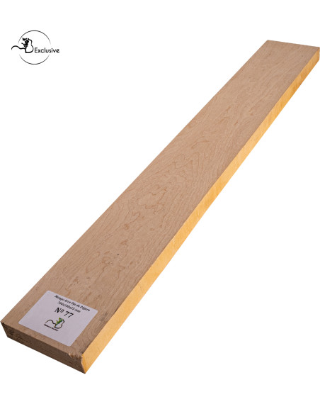 Birdseye maple neck blank MB Exclusive for electric guitar, one of a kind piece, sanded surface