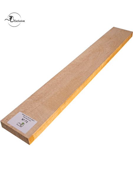 Ebauche de manche en Érable moucheté MB Exclusive pour guitare électrique, pièce unique, surface poncée