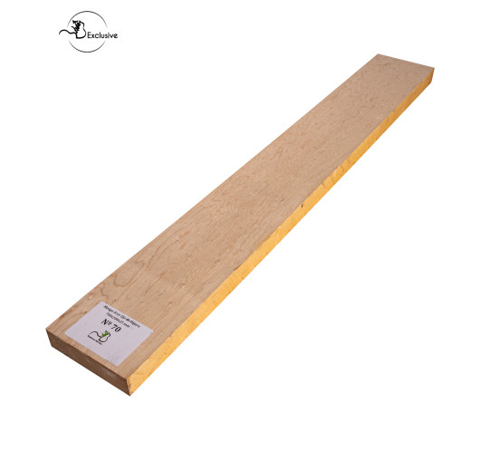 Ebauche de manche en Érable moucheté MB Exclusive pour guitare électrique, pièce unique, surface poncée
