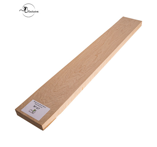 Ebauche de manche en Érable moucheté MB Exclusive pour guitare électrique, pièce unique, surface poncée