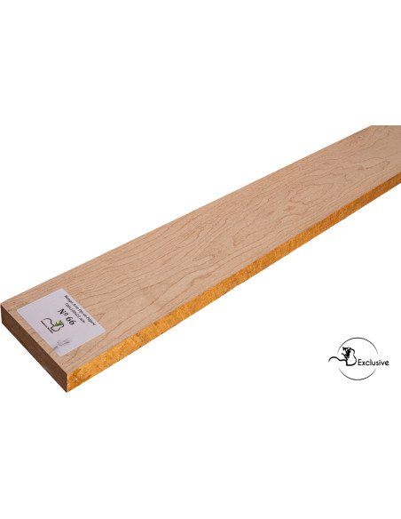 Detail of natural birdseye figure on birdseye maple neck blank MB Exclusive