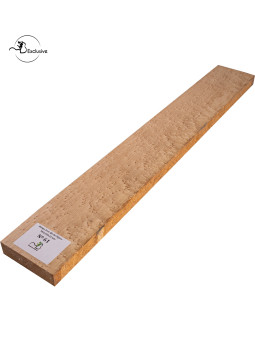 Ebauche de manche en Érable moucheté MB Exclusive pour guitare électrique, pièce unique, surface poncée