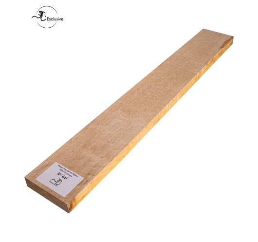 Ebauche de manche en Érable moucheté MB Exclusive pour guitare électrique, pièce unique, surface poncée