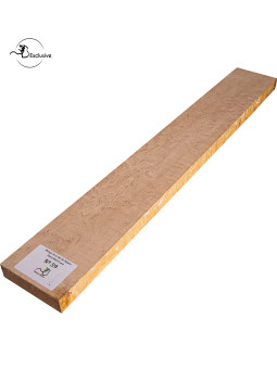Ebauche de manche en Érable moucheté MB Exclusive pour guitare électrique, pièce unique, surface poncée