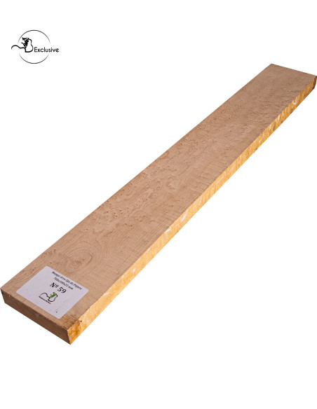 Birdseye maple neck blank MB Exclusive for electric guitar, one of a kind piece, sanded surface