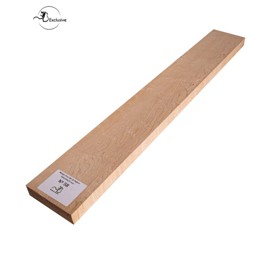 Ebauche de manche en Érable moucheté MB Exclusive pour guitare électrique, pièce unique, surface poncée