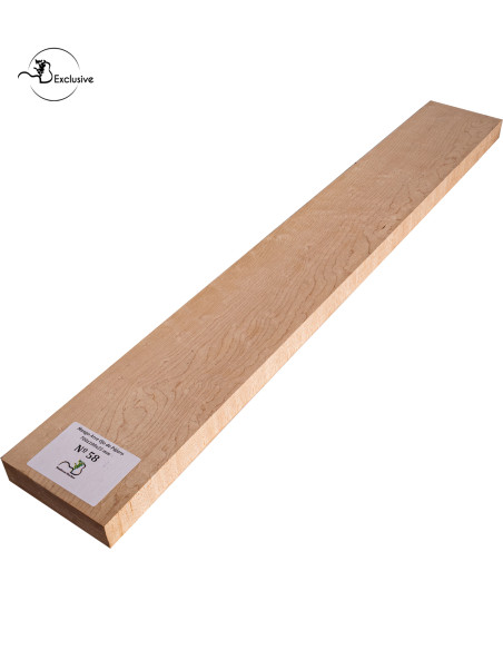 Birdseye maple neck blank MB Exclusive for electric guitar, one of a kind piece, sanded surface