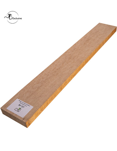 Ebauche de manche en Érable moucheté MB Exclusive pour guitare électrique, pièce unique, surface poncée