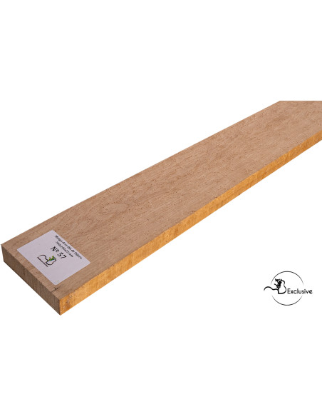 Detail of natural birdseye figure on birdseye maple neck blank MB Exclusive