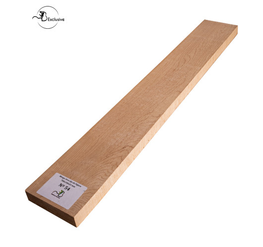 Ebauche de manche en Érable moucheté MB Exclusive pour guitare électrique, pièce unique, surface poncée