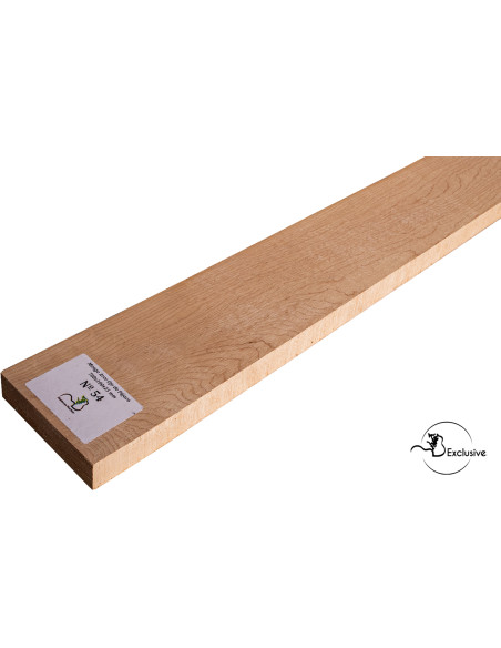 Detail of natural birdseye figure on birdseye maple neck blank MB Exclusive