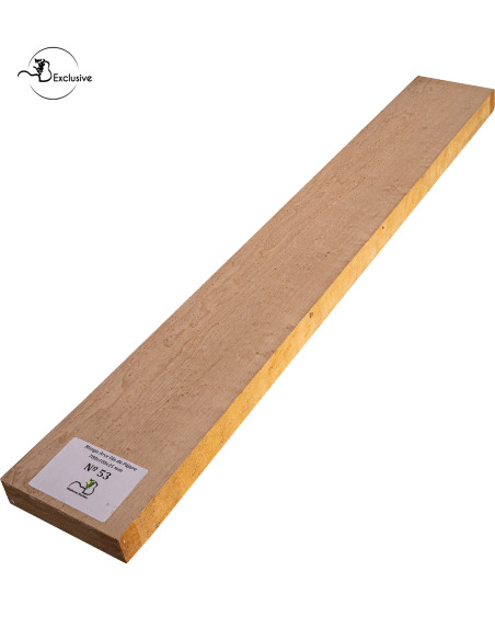 Ebauche de manche en Érable moucheté MB Exclusive pour guitare électrique, pièce unique, surface poncée