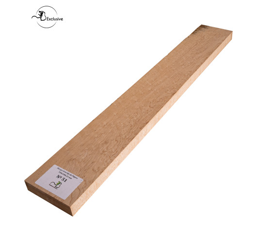 Ebauche de manche en Érable moucheté MB Exclusive pour guitare électrique, pièce unique, surface poncée