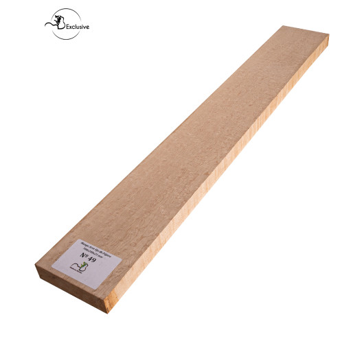 Ebauche de manche en Érable moucheté MB Exclusive pour guitare électrique, pièce unique, surface poncée