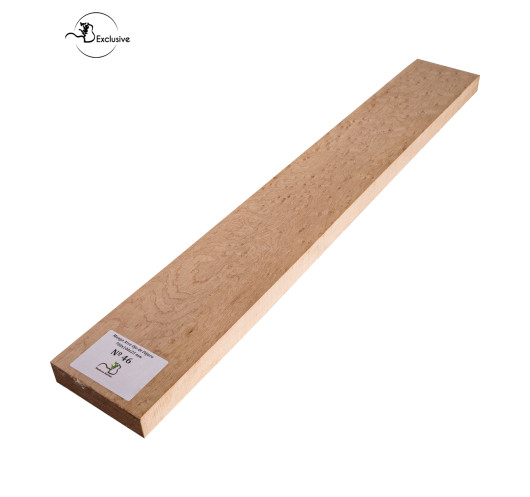 Ebauche de manche en Érable moucheté MB Exclusive pour guitare électrique, pièce unique, surface poncée