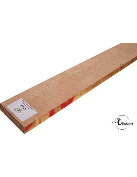 Detail of natural birdseye figure on birdseye maple neck blank MB Exclusive