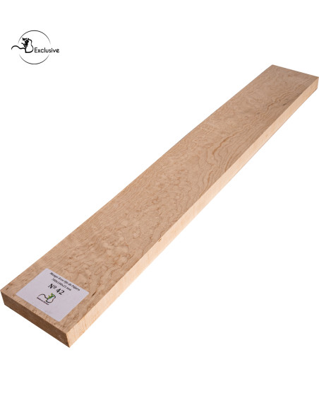Birdseye maple neck blank MB Exclusive for electric guitar, one of a kind piece, sanded surface