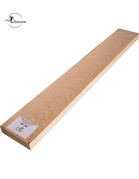 Birdseye maple neck blank MB Exclusive for electric guitar, one of a kind piece, sanded surface