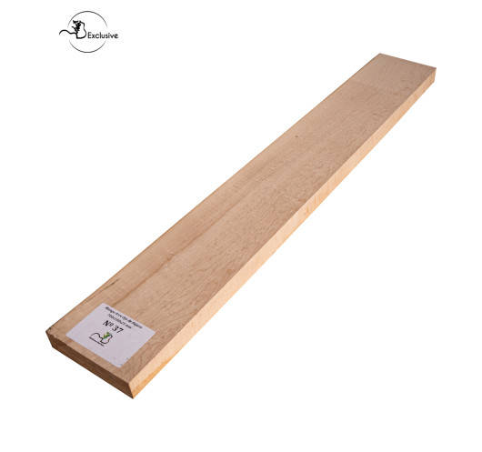 Ebauche de manche en Érable moucheté MB Exclusive pour guitare électrique, pièce unique, surface poncée