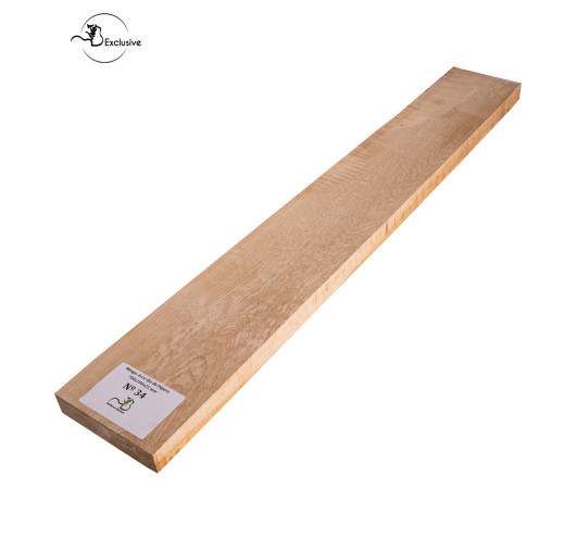 Ebauche de manche en Érable moucheté MB Exclusive pour guitare électrique, pièce unique, surface poncée