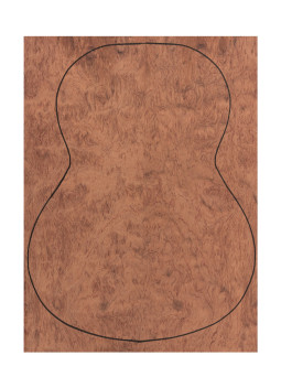 Backs Bubinga Outer Face 0,5 mm. + Bubinga Inner Face (550x400x2,2/2,4 mm.)