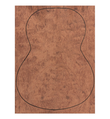 Backs Bubinga Outer Face 0,5 mm. + Bubinga Inner Face (550x400x2,2/2,4 mm.)