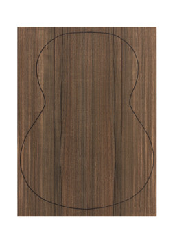 Fond Contreplaqué Malaysian Blackwood 0,5 mm + Sapelli Guitare Classique
 (550x400x2,2/2,4 mm.)
